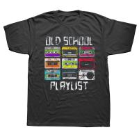 Funny Cassette Tape Music Retro 80s Old School Playlist T Shirts Graphic Cotton Streetwear Short Sleeve Birthday Gifts T-shirt XS-4XL-5XL-6XL