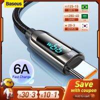 【Flag man】Baseus สาย Usb ดาต้าไฟ Led 66W ชาร์จเร็ว,6a สาย C-โทรศัพท์มือถือ Aliexpress