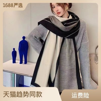 Hot sell The new imitation cashmere scarf in the fall and winter of female fashion joker more long warm shawl scarf female