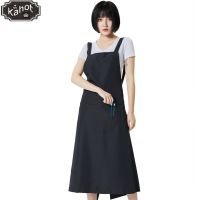 Salon Profession Hairdresser Antifouling Work Apron Barber Assistant Coffee Restaurant Nail Shop Work Clothes Long Apron