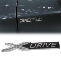 โลหะ x Drive xDrive โลโก้รถร่างกายสัญลักษณ์ตราสติกเกอร์รูปลอกสำหรับ BMW