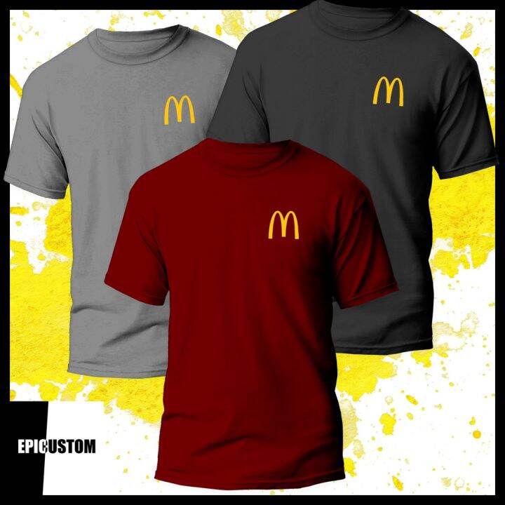 T shirt for men/ McDonald's McD Pocket Logo Tee 100 Cotton Unisex T ...