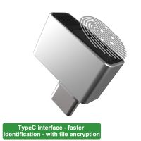 TEC Type-C USB Fingerpr Fingerprint Reader Module for Windows 7、10、11 Hello Dongle Biometric Scanner padlock for Laptops PC