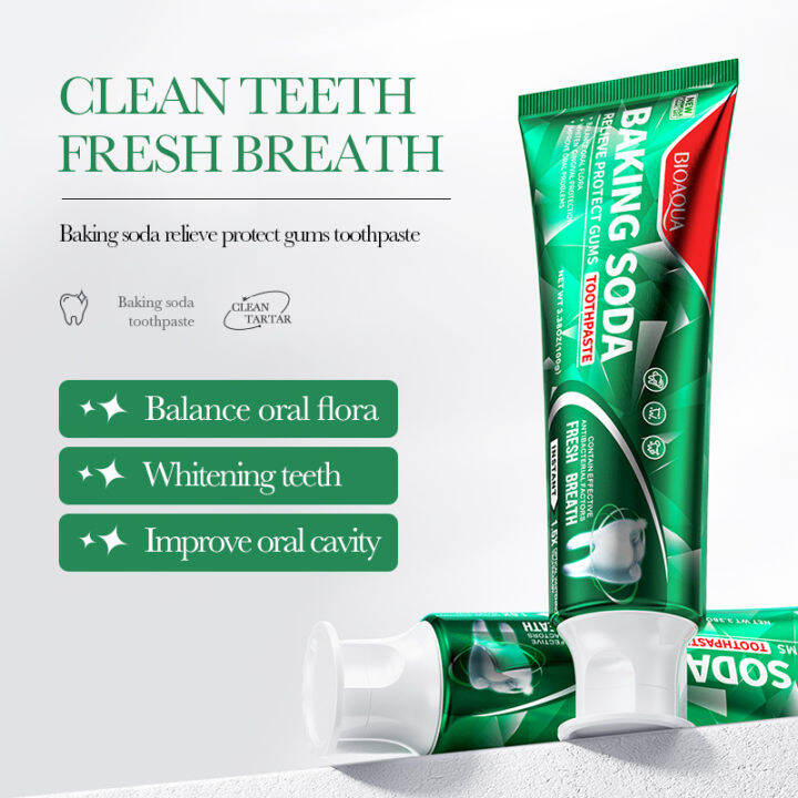 Baking Soda and Peroxide Whitening Toothpaste Cleaning Toothstain