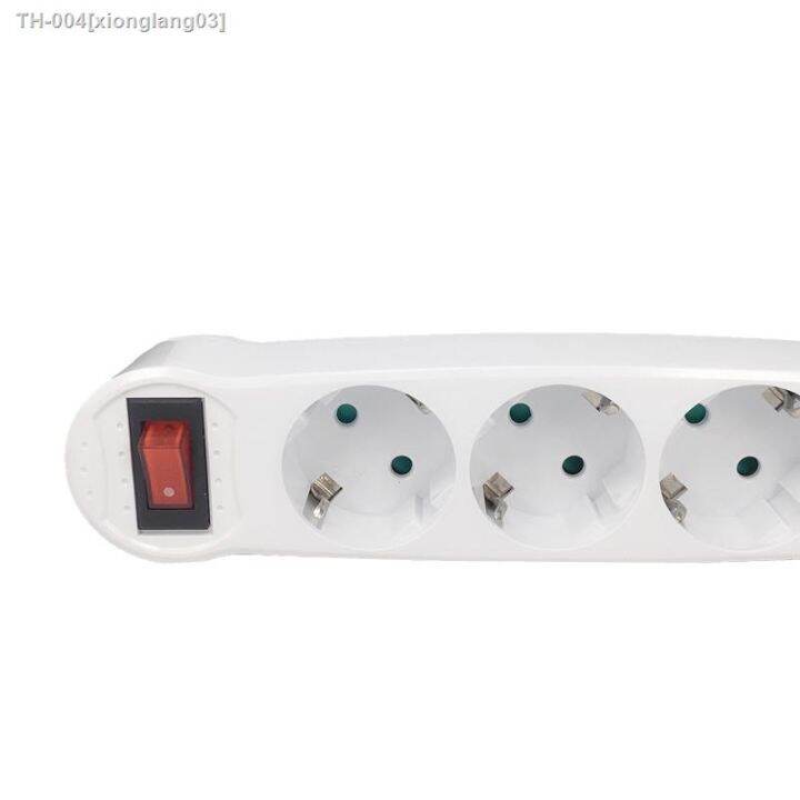 EU Plug Adapter Standard Conversion Socket ON/OFF Switch 16A 250V