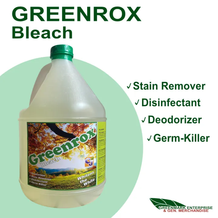 Greenrox Bleach 1 Gallon (Chlorine, Chlorox, Bleach for Clothes