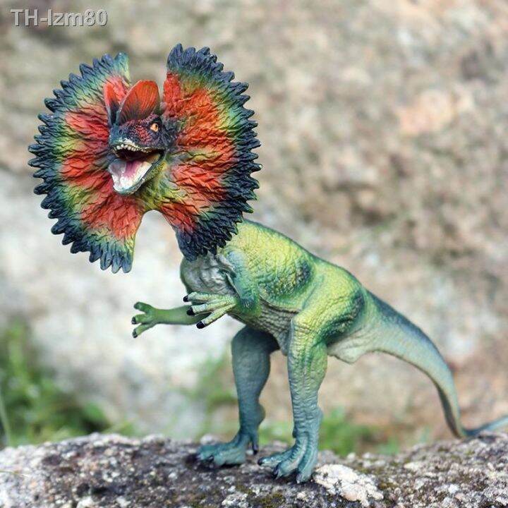 ของขวัญ-จำลอง-jurassic-solid-สัตว์-dilophosaurus-tyrannosaurus-rex-double-crown-dragon-velociraptor-ของเล่นไดโนเสาร์ขนาดใหญ่
