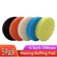 6 Inch 5pcs/Set Sponge Polishing Pad Waxing Buffing Pad Kit Car Washing Compound Auto Car Beauty Repair Polisher Tool