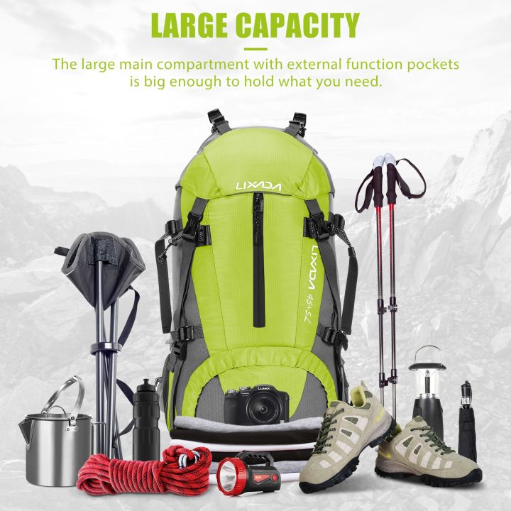 lixada-50l-outdoor-sport-backpack-nylon-rucksack-waterproof-climbing-bags-with-rain-cover-camping-hiking-trekking-knapsack