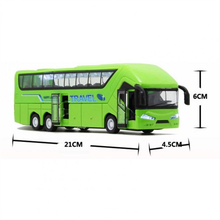 liand-รถของเล่น4ล้อใช้งานง่ายชุดรถของเล่นเพื่อการศึกษารถบัสจำลองรถบัสสองชั้นรถบัสจำลองรถของเล่นรถบัสทางไกล