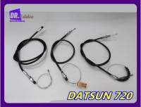 #สายเบรคมือช่วงสั้น สายเบรครถยนต์ (3เส้น/ชุด) // NISSAN DATSUN 720 HAND BRAKE CABLE SHORT TYPE SET (3 Pcs./Set)