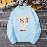 เสื้อแจ็คเก็ตลาย cute cat เสื้อกันหนาวผู้หญิงและผู้ชาย เสื้อแจ็คเก็ตเสื้อแขนยาวเสื้อผ้าลายแฟชั่นสุดฮิต ขายดี! Y16