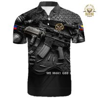 Nardo Security Officer M4a1 Blackfull Sublimation High Quality Poloshirt Protector 10（contact Seller to Customize Name）