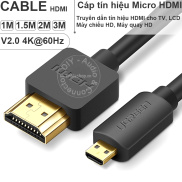 Dây cáp Micro HDMI sang HDMI 1.5 mét 4K60Hz Ugreen HD127 30102