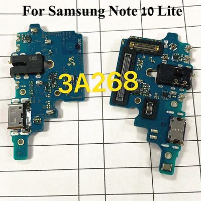 1ps สำหรับ Samsung Galaxy Note 10 Lite พอร์ตแท่นชาร์จ Usb ปลั๊กที่ชาร์จสายเคเบิลงอได้แจ็คหูฟังเชื่อมต่อไมโครโฟน