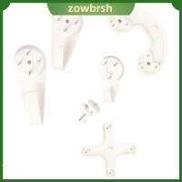 ZOWBRSH 61 Pcs พลาสติกทำจากพลาสติก ที่แขวนรูปภาพ ตะขอติดผนัง ไม่มีความเสียหายใดๆ ตะขอแขวนกรอบรูป ผนังคอนกรีตผนัง