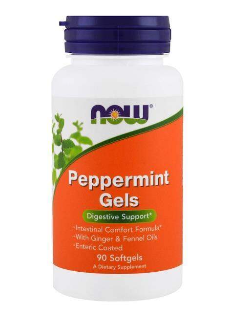 Spot us Now foods peppermint mint gel enteric capsules shu irritable