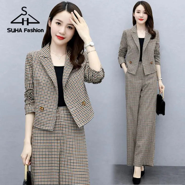 square pants terno business casual attire office outfit for women korean  beach outfit formal attire for