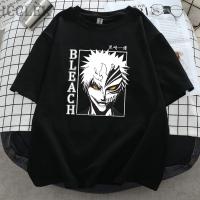 Anime Bleach Ichigo Kurosaki T Shirt Women Men Short Sleeve Summer Cotton T Shirt Manga Graphic Tshirt Streetwear Styles