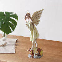 LazaraLives Angel Fairy Girl รูปปั้นในสวนตกแต่งห้องรับแขกตู้ประติมากรรมเรซินสระว่ายน้ำ Planter ฟิกเกอร์สะสมได้ใน/กลางแจ้งการตกแต่งด้วยงานฝีมือภายในบ้าน