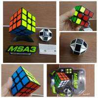 MSA3 ลูกบิด รูบิคผึกสมอง ทรงลูกบาศก์ 3x3x3 ฝึกสมอง เพิ่มไอคิว ลื่น ทน MAGIC SPEED CUBE แพ็ค2 ชิ้น หมุนลื่นมากๆๆ