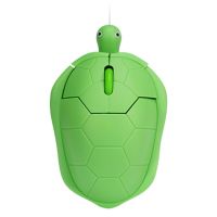 PYPE 1200DPI Green Turtle เมาส์มีสาย3.6นิ้วปุ่มสีเขียวรูปเต่าเขียวรูปเต่าหนูเมาส์เล่นเกมส์เมาส์มีสายเต่าการ์ตูนสำหรับ Notebook/pc /Laptop/ คอมพิวเตอร์