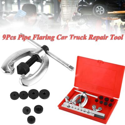 Flare Tool Kit Pipe Flaring Kit 9pcs for Industry Pipe Flaring