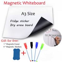 A3 Size Magnetic Whiteboard Magnet Dry Erase White Boards Fridge Sticker Flexible Home Office Kitchen Bulletin Calendar Pipe Fittings Accessories