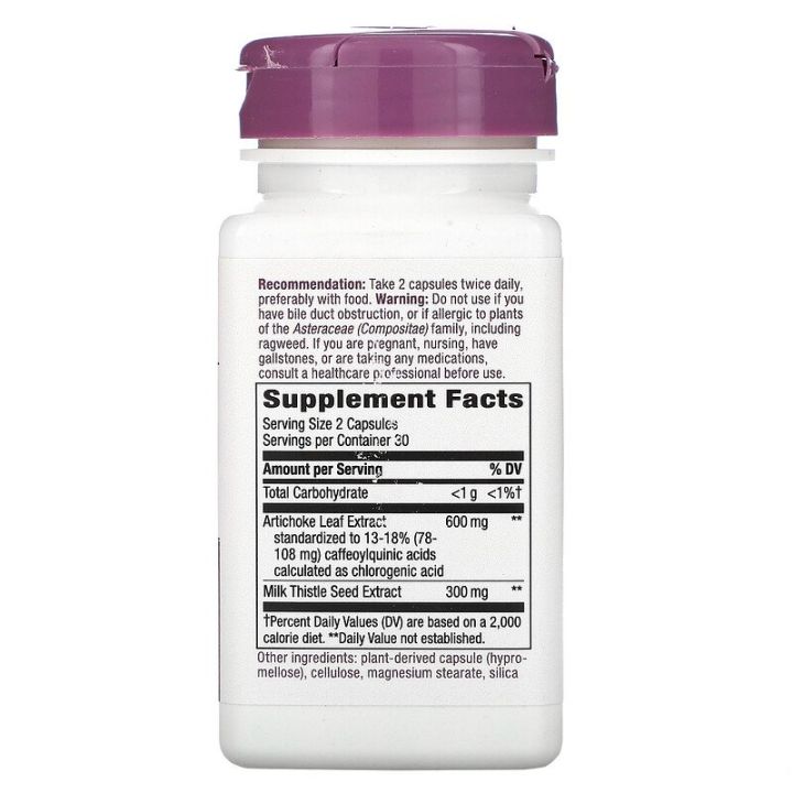 อาร์ติโชค-natures-way-standardized-artichoke-extract-600-mg-with-milk-thistle-seed-extract-60-veg-caps