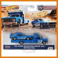 สินค้าขายดี!!! ของเล่น รถบรรทุก รถแข่ง ฮอต เวล Hot Wheels Team Transport 69 Ford Mustang Boss 302 Retro Rig Vehicle วิว วิล ของแท้ ของเล่น โมเดล โมเดลรถ ของเล่น ของขวัญ ของสะสม รถ หุ่นยนต์ ตุ๊กตา โมเดลนักฟุตบอล ฟิกเกอร์ Model