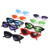 Fashion Cute y Ladies Cat Eye Sunglasses Women Vintage R Small Triangular Cateye Glasses Colorful Eyewear