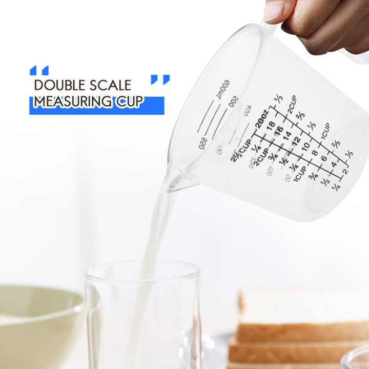 baking-tools-double-sided-graduated-plastic-measuring-cup-with-graduated-measuring-cup-measuring-cylinder-600ml