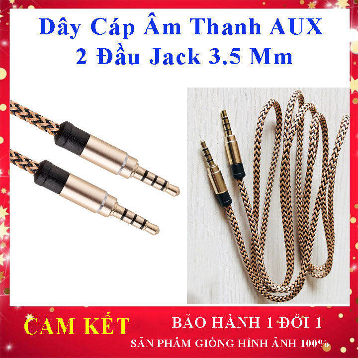 Dây AUX Âm Thanh Nối Loa và các thiết bị điện thoại, PC, Laptop, Máy ...