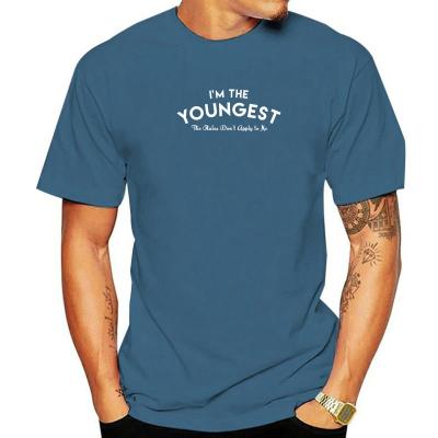 Im The Youngest Child Shirt Funny Rules Dont Apply Gift Discount Europe T Shirt Harajuku Camisas Cotton Men T Shirt Funny