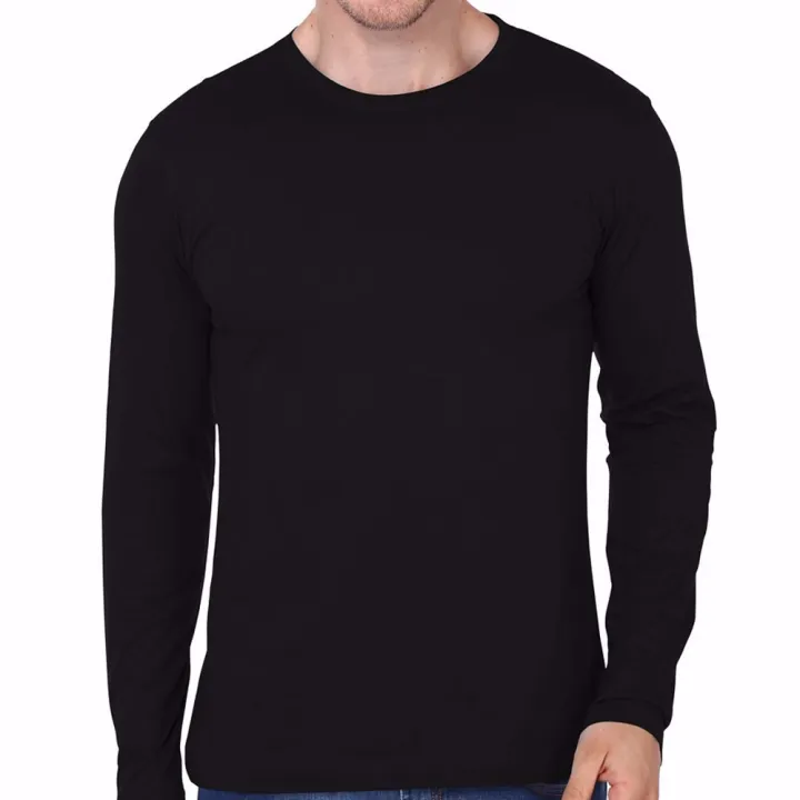 black long sleeve plain