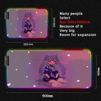 Genshin Impact Slipmat Gaming Rgb Keyboard Mat Gamer Girl Rug Desktop Computers Desk Protector Pc Accessories XXL Mouse Pad Pad