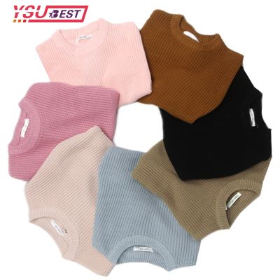 1-7Yrs Boys Knitted Pullover Baby Girls Soft Cotton Knitted Sweater Childrens Tops Clothes New Kids Cashmere Pullover Sweaters