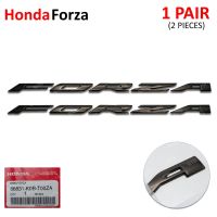 Logo โลโก้ "FORZA" ของแท้ 2 ชิ้น สีดำเงา สำหรับ Honda Forza ปี 2018-2021