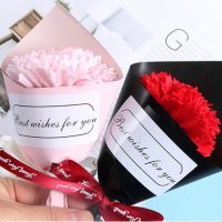 1 Bunch Artificial Mini Soap Bouquet Real Touch Decorative Fake Flower Holding Bouquet For Office Ho Home Wedding Christmas Festival Party DIY Indoor Home Decoration