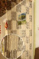 【HOT】◎ Curtain straw weaving partition door curtain kindergarten hand finished paper hanging screen environmental