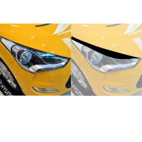 ไฟหน้ารถด้านหน้าคิ้วเปลือกตา Trim สติกเกอร์สำหรับ Hyundai Veloster 2011-2017 Gloss Black ABS ตกแต่ง Auto Frame