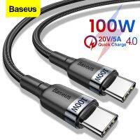 【Flag man】 Baseus PD 100W USB C ถึง Type Cable Quick Charger 4.0สำหFlag man Xiaomi Mackbook Pro Samsung S20 Ultra Data Cord