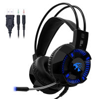 ChonChow Computer Stereo Gaming Headphones Earphones Back-light Game Headset for Mobile Phone PS4 Xbox PC Gamer with Microphone