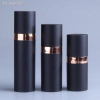 ✌♨◕  5/10/15ml Black Matte Empty Lotion Shampoo Refillable Sub-bottle Plastic Bottle Travel Portable Press Vacuum Container