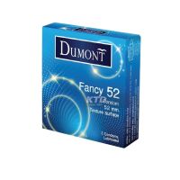 1แถม1 Dumont Fancy ถุงยางอนามัยดูมองต์ แฟนซี ผิวไม่เรียบ ขนาด 52.มม (3ซอง)1กล่อง