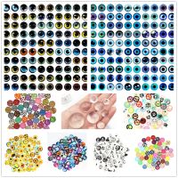 20Pcs 8-18mm Glass Eyes for Sewing Dolls Crafts Accessories Round