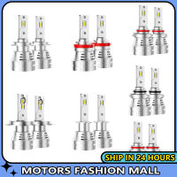 Motors Fashion Mall ชิป ZES-3570ชุดหลอดไฟไฟหน้ารถมอเตอร์ไซค์แบบ LED 30W 3100LM 6000K สว่างมาก IP68กันน้ำแพ็คโคมไฟเสริม2ชิ้น