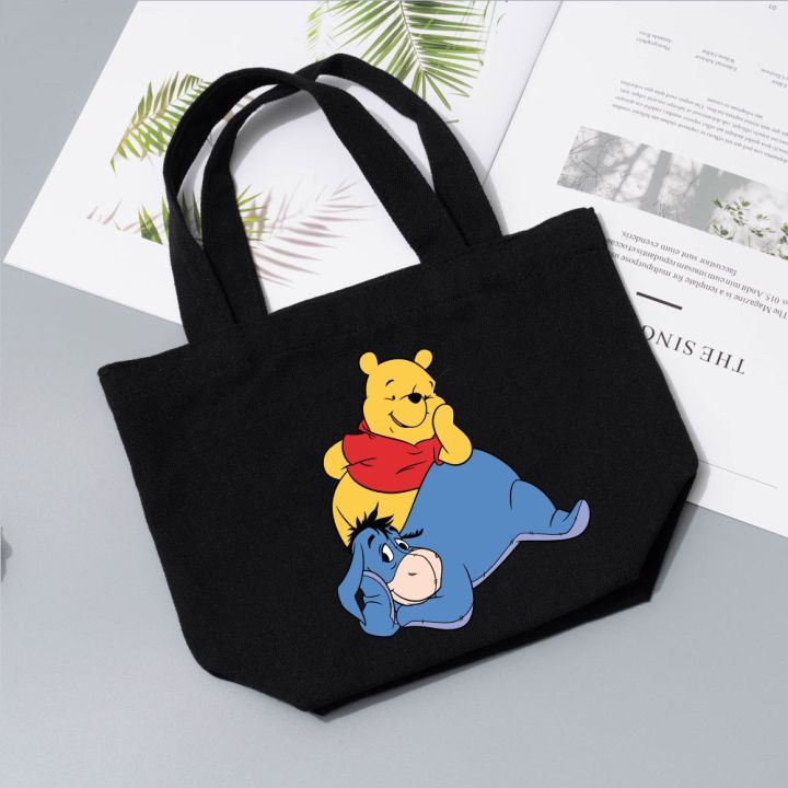 candy-style-กระเป๋าถือ-กระเป๋านักเรียน-ผ้าแคนวาส-ลายการ์ตูนหมีพูห์-น่ารัก-สําหรับใส่กล่องอาหารกลางวัน-คุณแม่