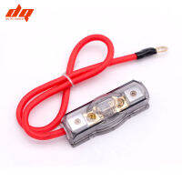 1pcs Car Audio Refit Fuse Holder Pure Copper 48 10 Ga Wire with 30A 40A 60A 80A 100A 1 In 1 Out with 0.5m Power Cable