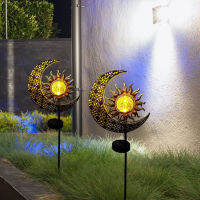 Solar Light Garden Yard Landscape Lawn Moon Sun Light Waterproof Lamp Holiday Party Decorative Small Street Lantern